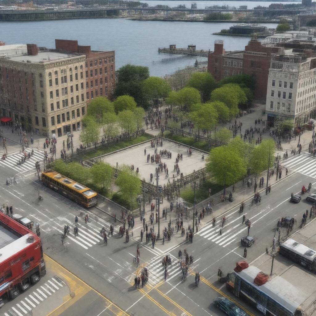 Click to view larger image AI-created image of Sullivan Square