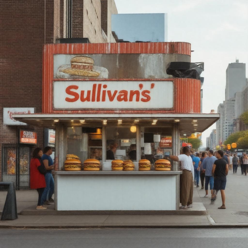 AI-created image of Sullivan's food stand