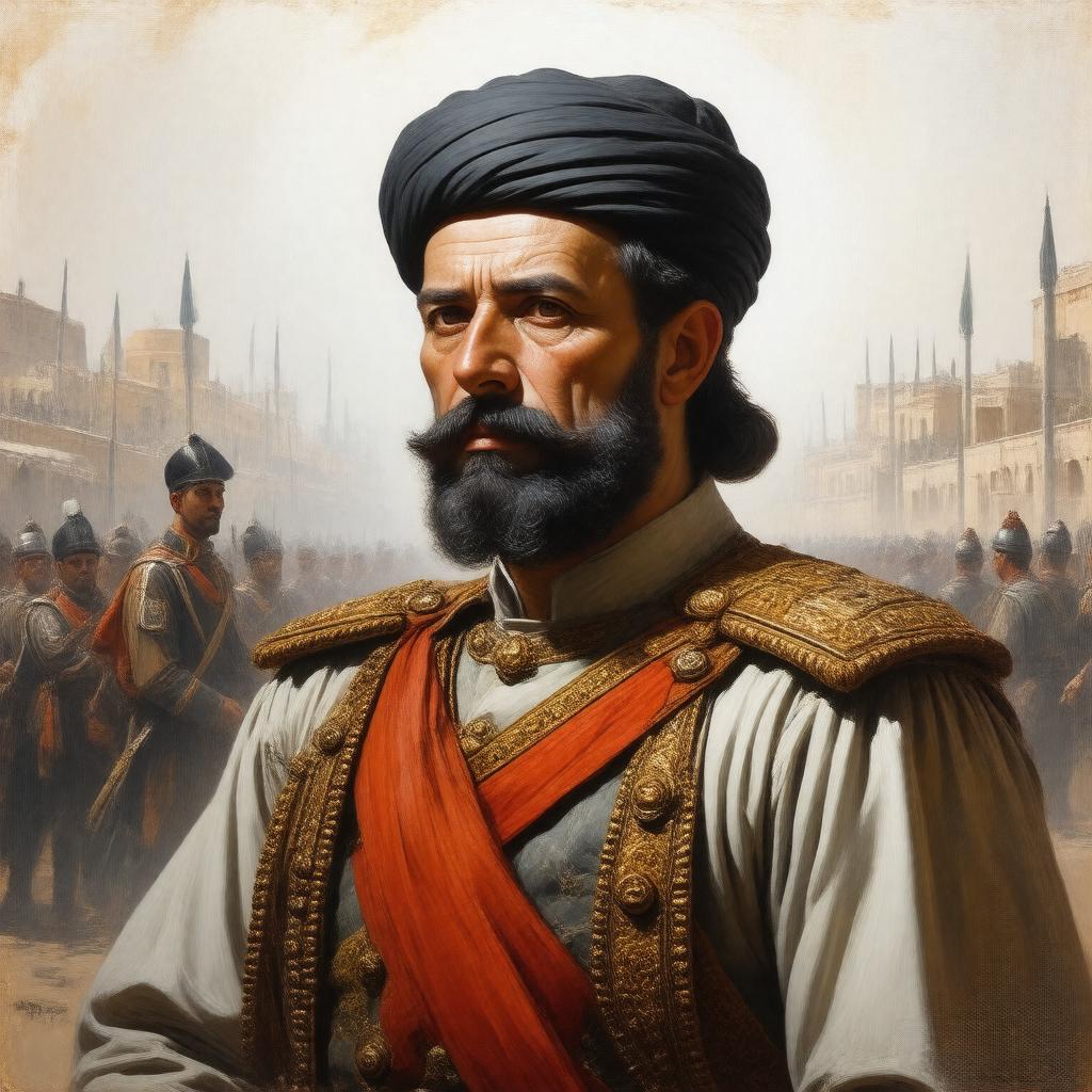 AI-created image of Sultan al-Atrash
