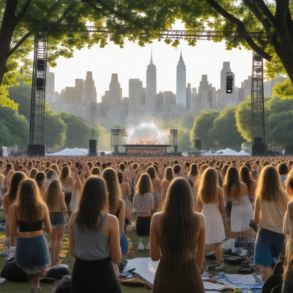 AI-created image of SummerStage concerts