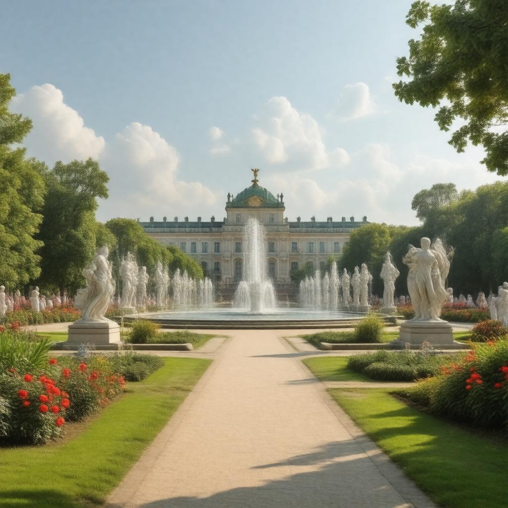 AI-created image of Summer Garden