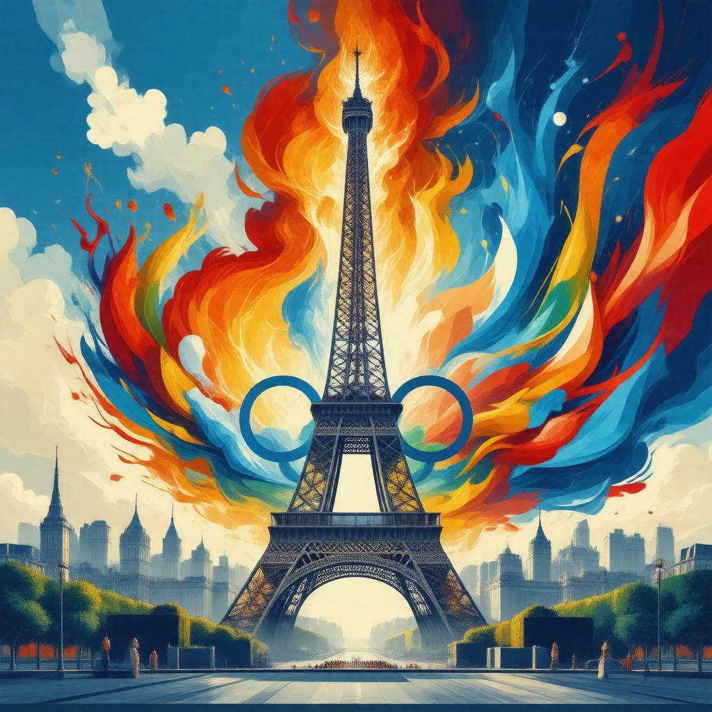 AI-created image of Summer Olympics 2024