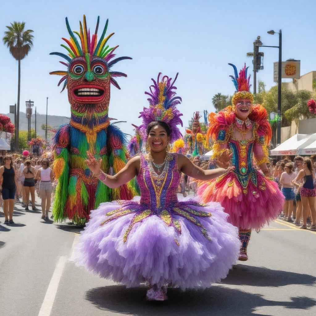 Click to view larger image AI-created image of Summer Solstice Parade