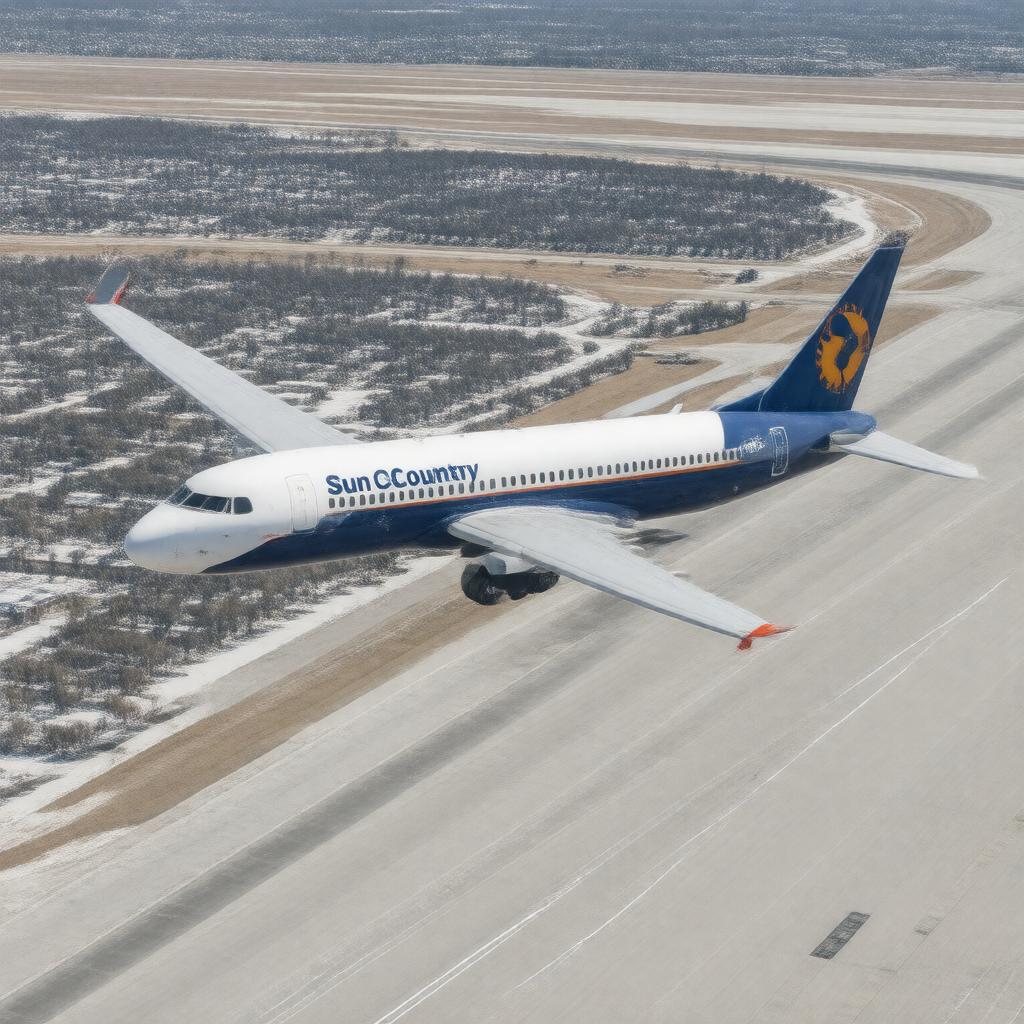 AI-created image of Sun Country Airlines