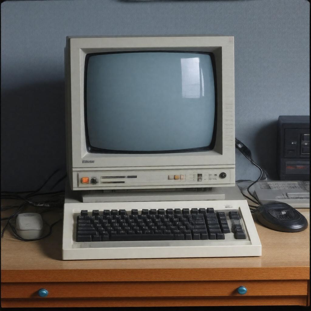 AI-created image of Sun Microsystems workstation