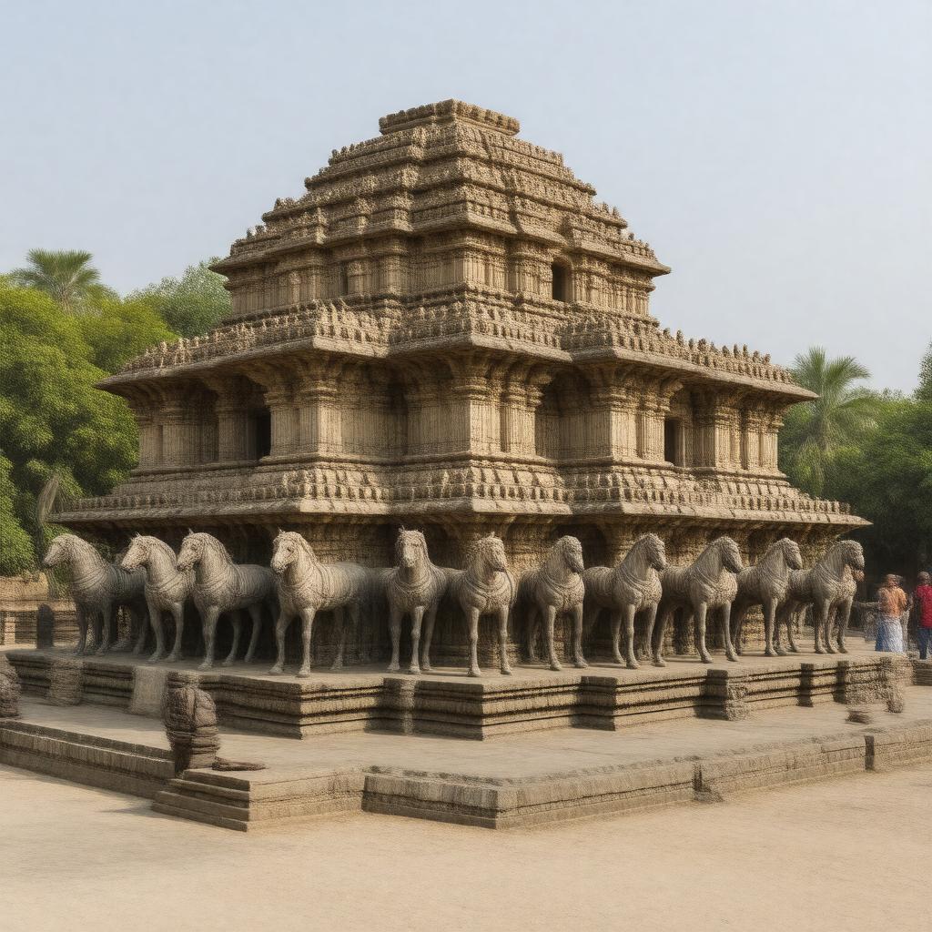 AI-created image of Sun Temple, Konark