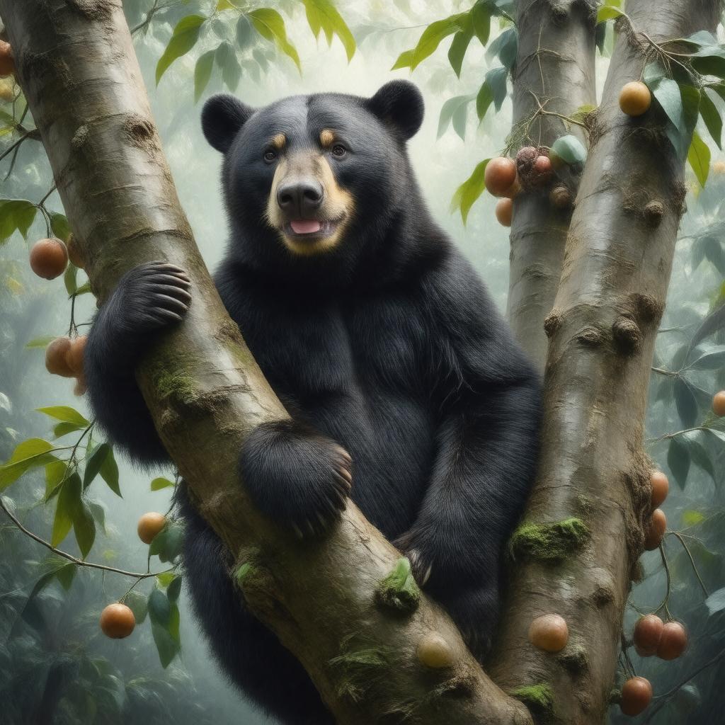 AI-created image of Sun bear