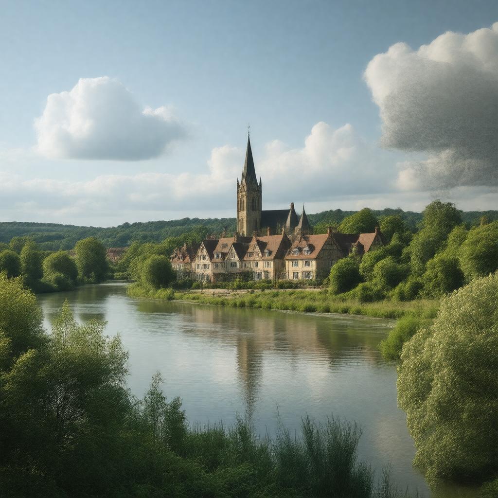 AI-created image of Sunbury-on-Thames