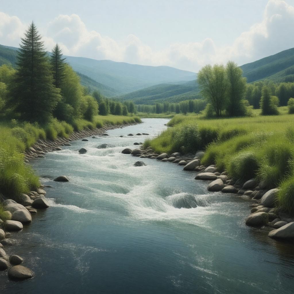 AI-created image of Suncook River