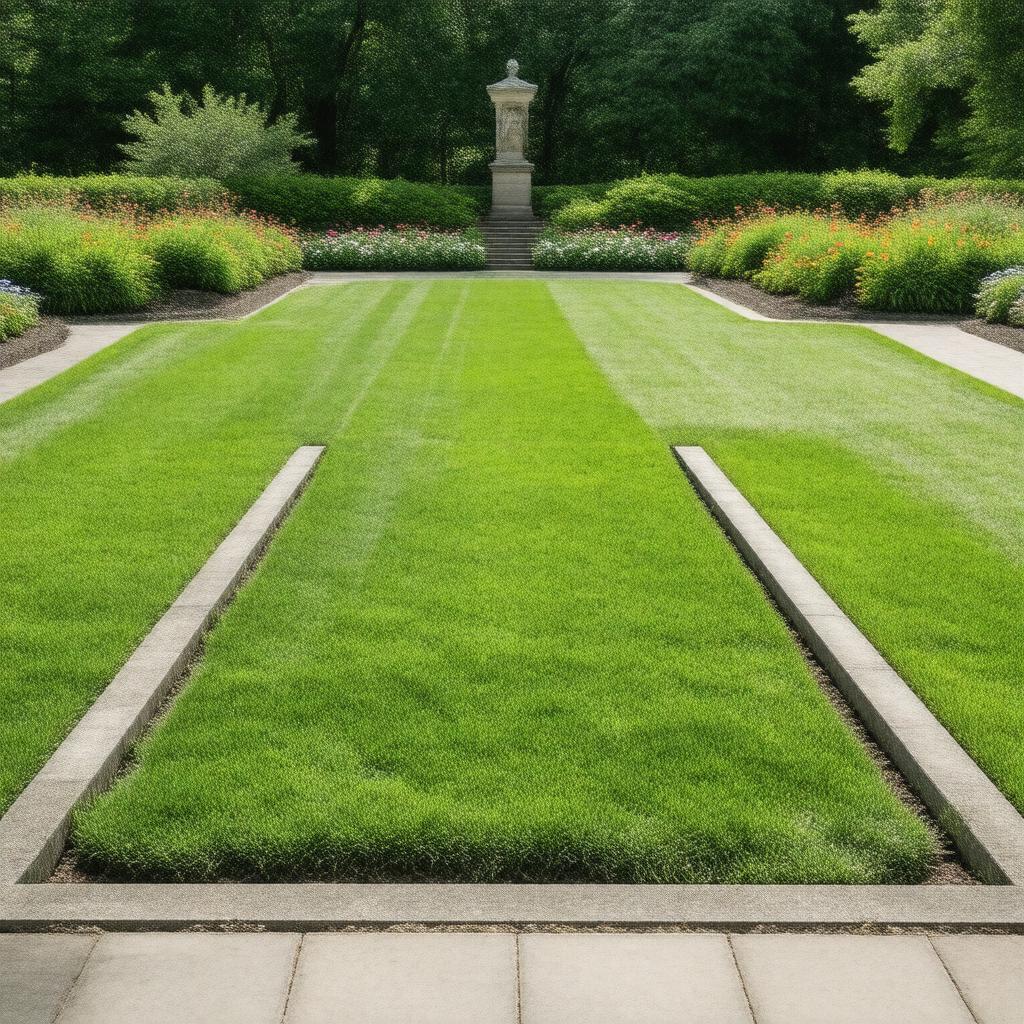 Click to view larger image AI-created image of Sunken Garden