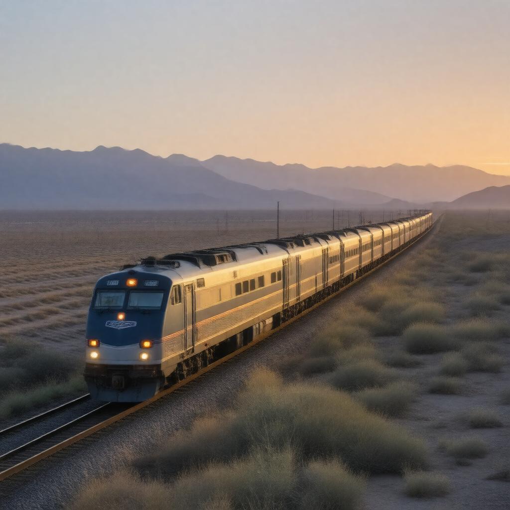 AI-created image of Sunset Limited