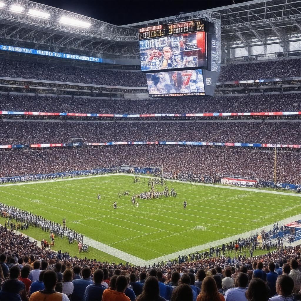 AI-created image of Super Bowl XXXVI