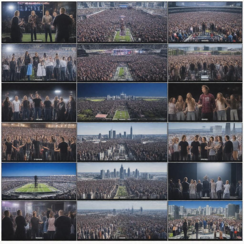 AI-created image of Super Bowl commercials