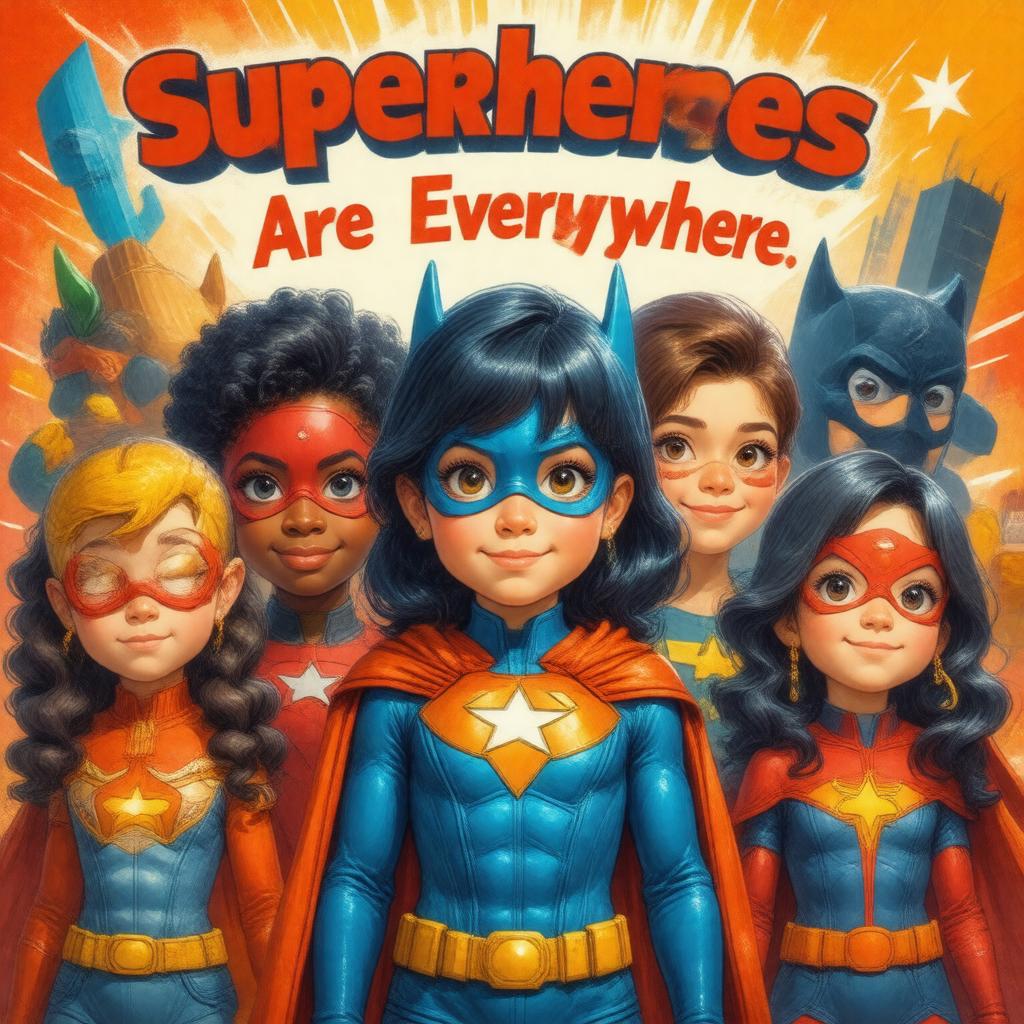 Click to view larger image AI-created image of Superheroes Are Everywhere