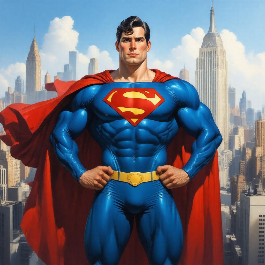 AI-created image of Superman (DC Comics character)