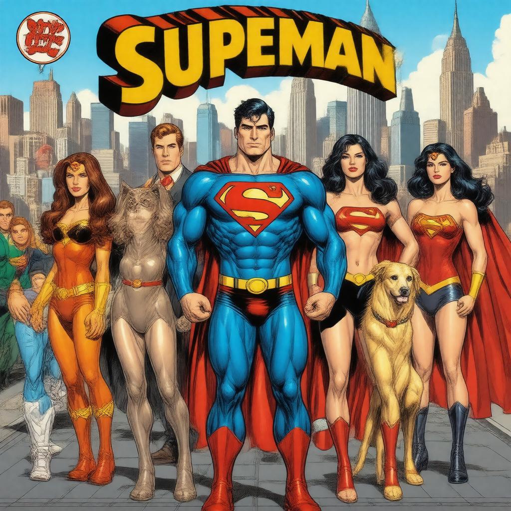 AI-created image of Superman Family