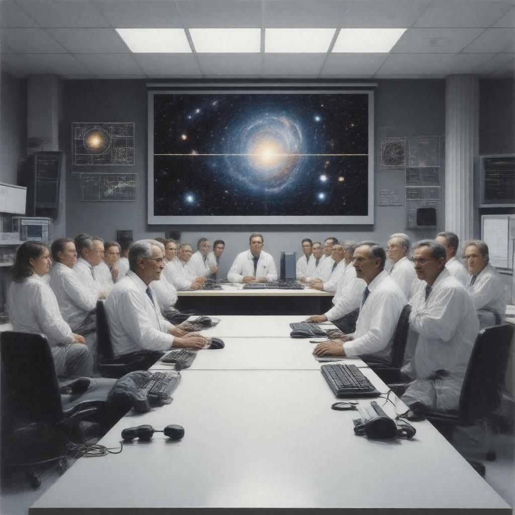 AI-created image of Supernova Cosmology Project