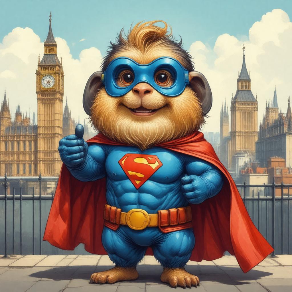 AI-created image of Superwomble