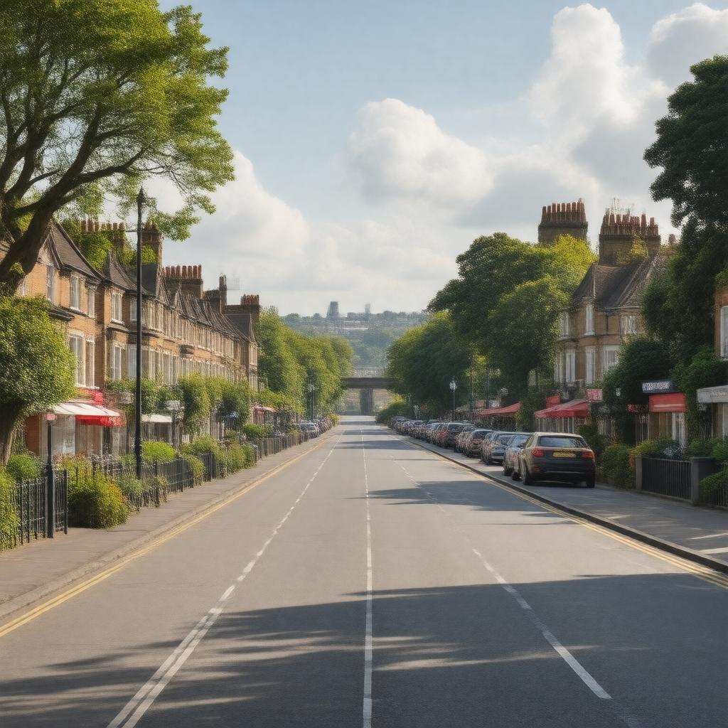 AI-created image of Surbiton, London, England