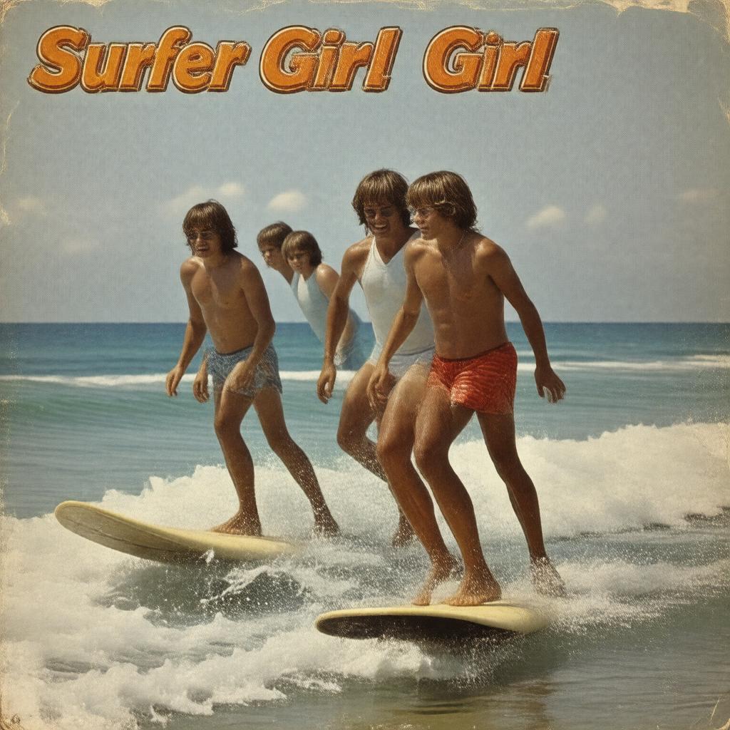 AI-created image of Surfer Girl