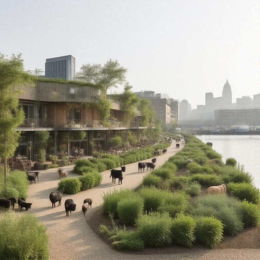 Click to view larger image AI-created image of Surrey Docks Farm