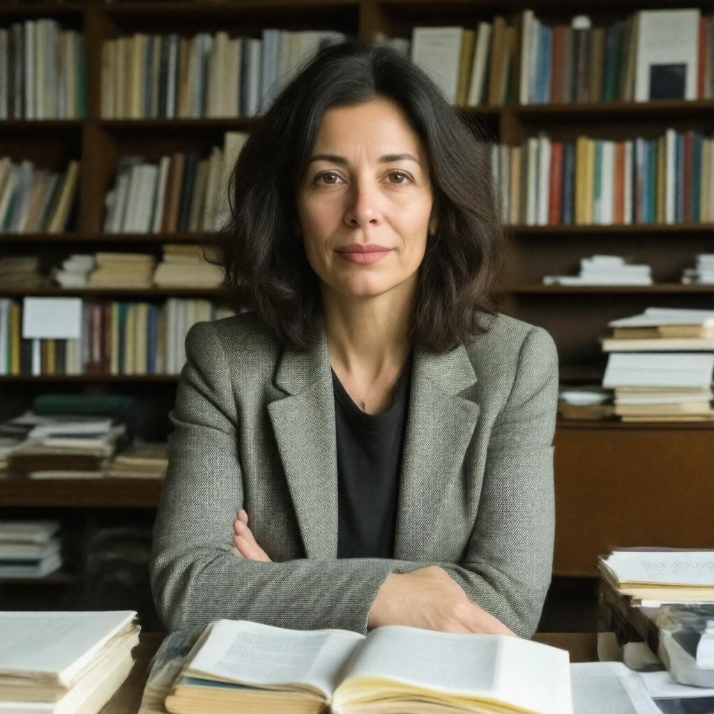 Click to view larger image AI-created image of Susan Faludi