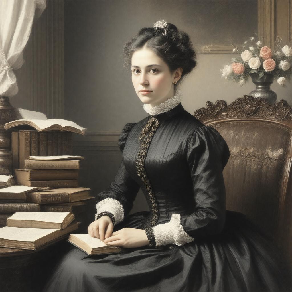 AI-created image of Susan Gilbert Dickinson