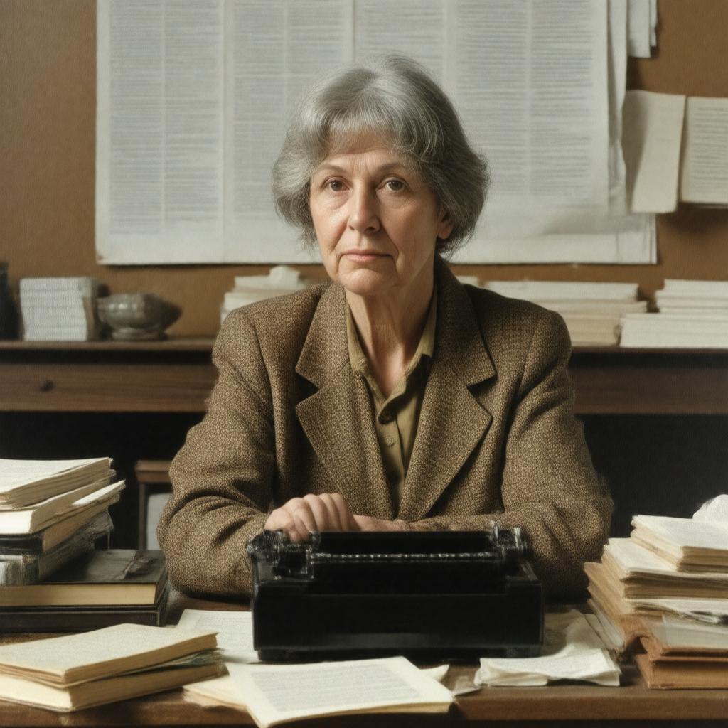 AI-created image of Susan Howe