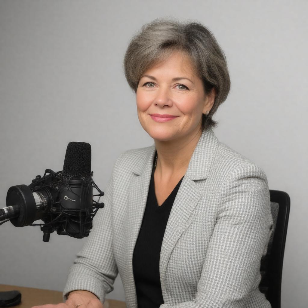 AI-created image of Susan Stamberg