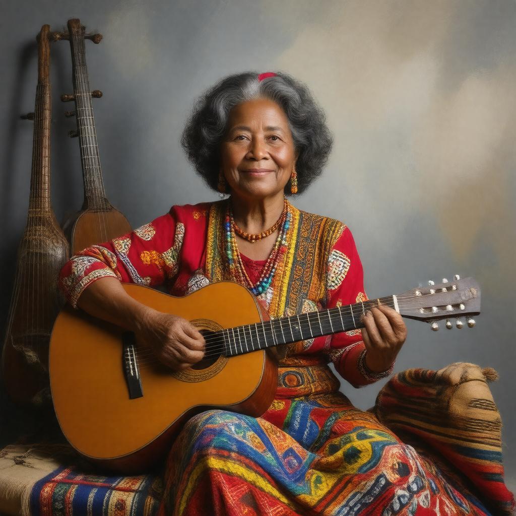 AI-created image of Susana Baca