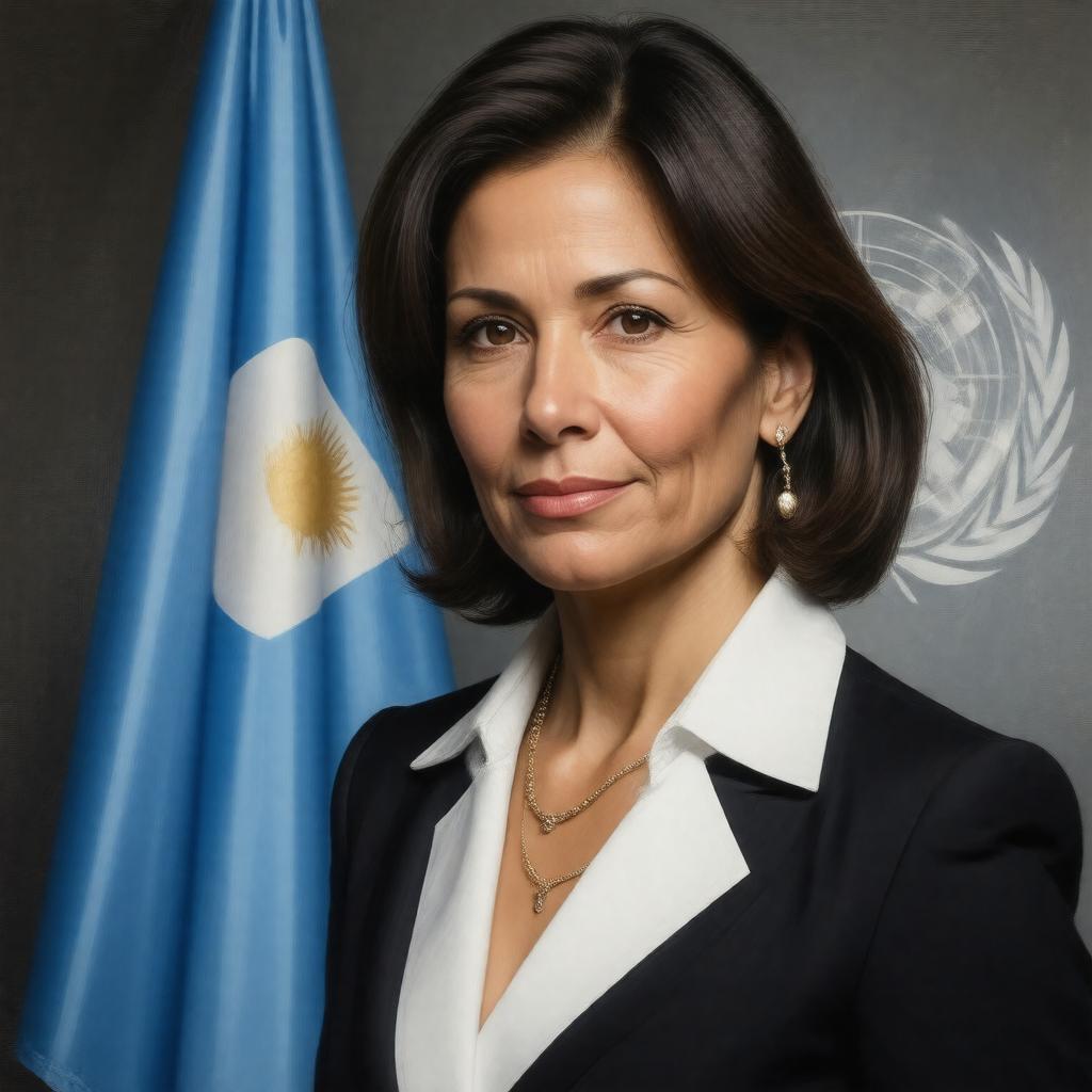 AI-created image of Susana Malcorra