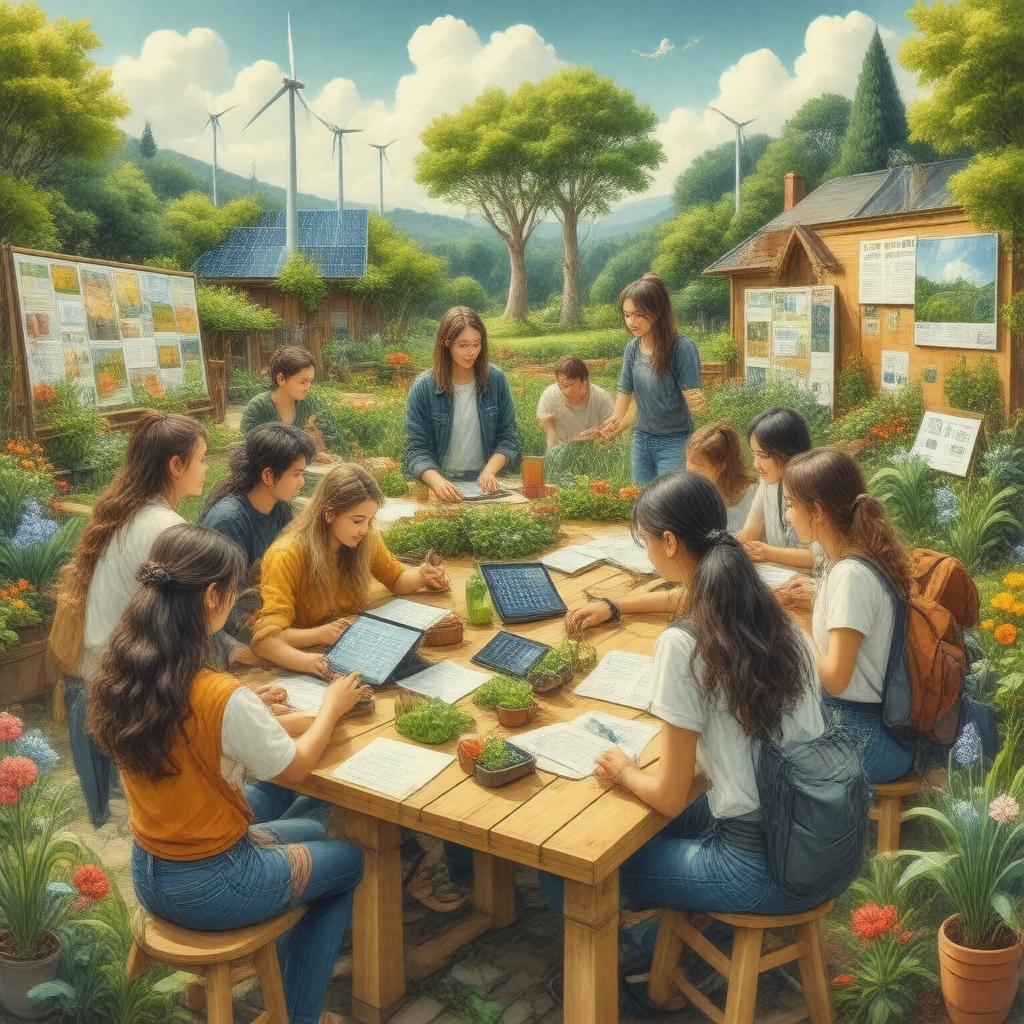 AI-created image of Sustainability Student Projects