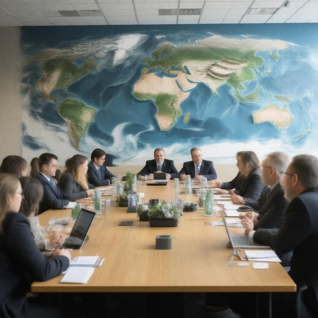 Click to view larger image AI-created image of Sustainable Development Working Group (SDWG)