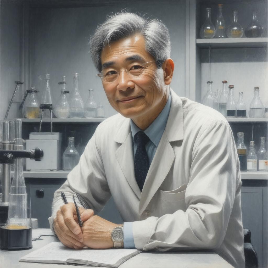 AI-created image of Susumu Tonegawa