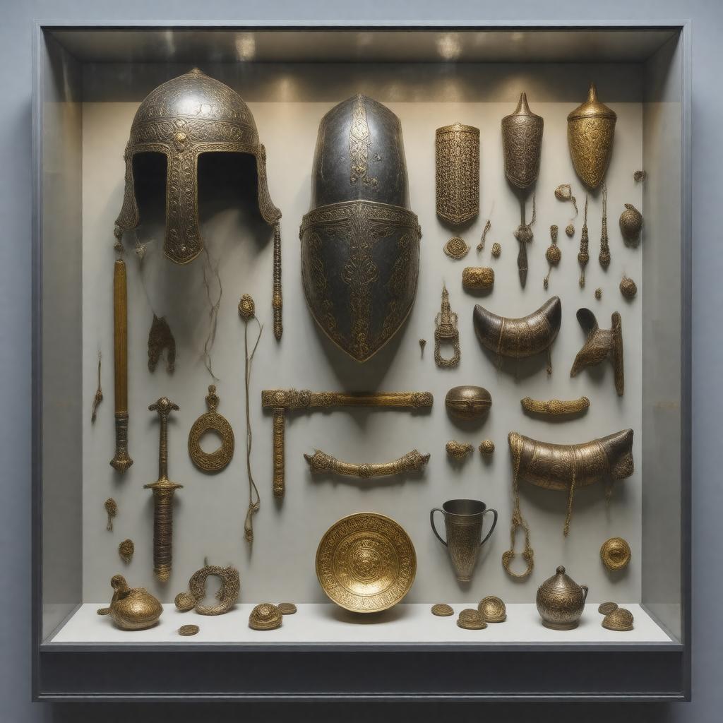 AI-created image of Sutton Hoo treasure