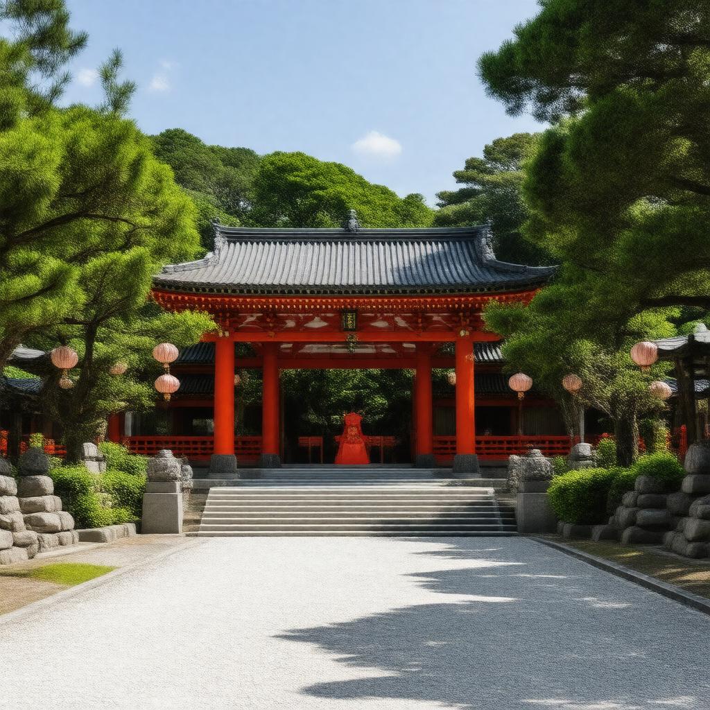 AI-created image of Suwa Shrine