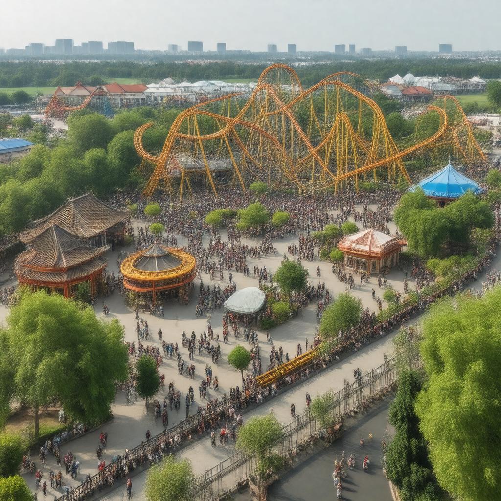 Click to view larger image AI-created image of Suzhou Amusement Land