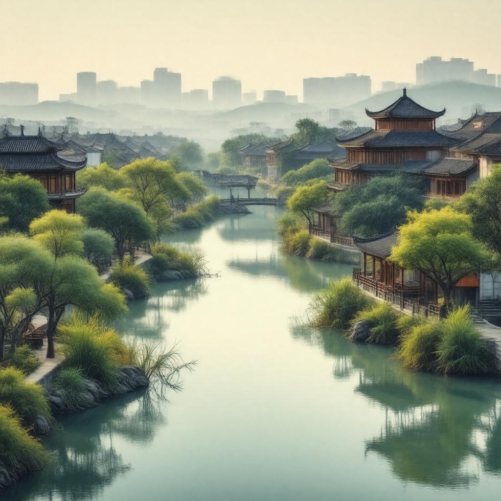 AI-created image of Suzhou, China