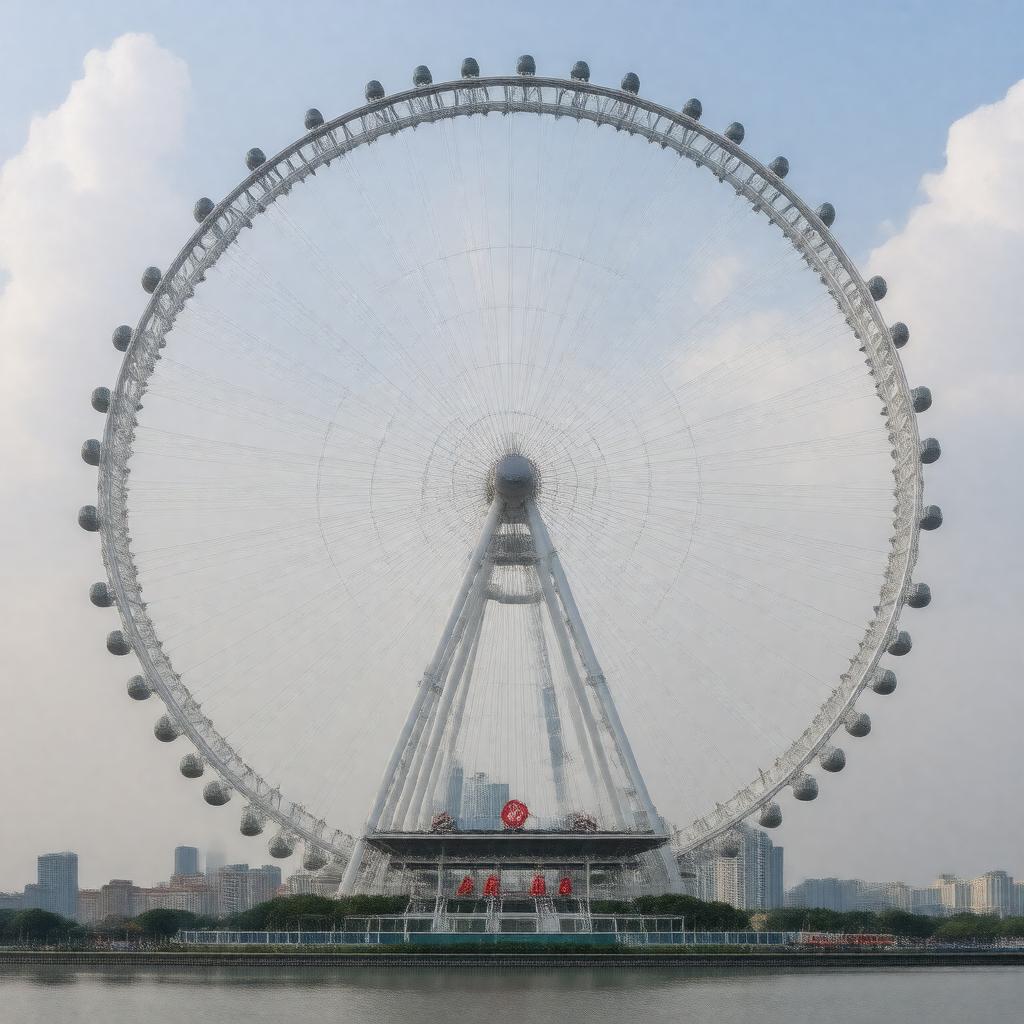 Click to view larger image AI-created image of Suzhou Ferris Wheel