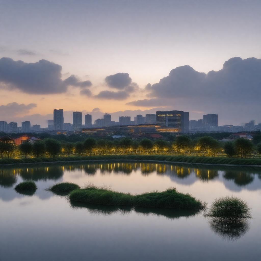 Click to view larger image AI-created image of Suzhou Industrial Park