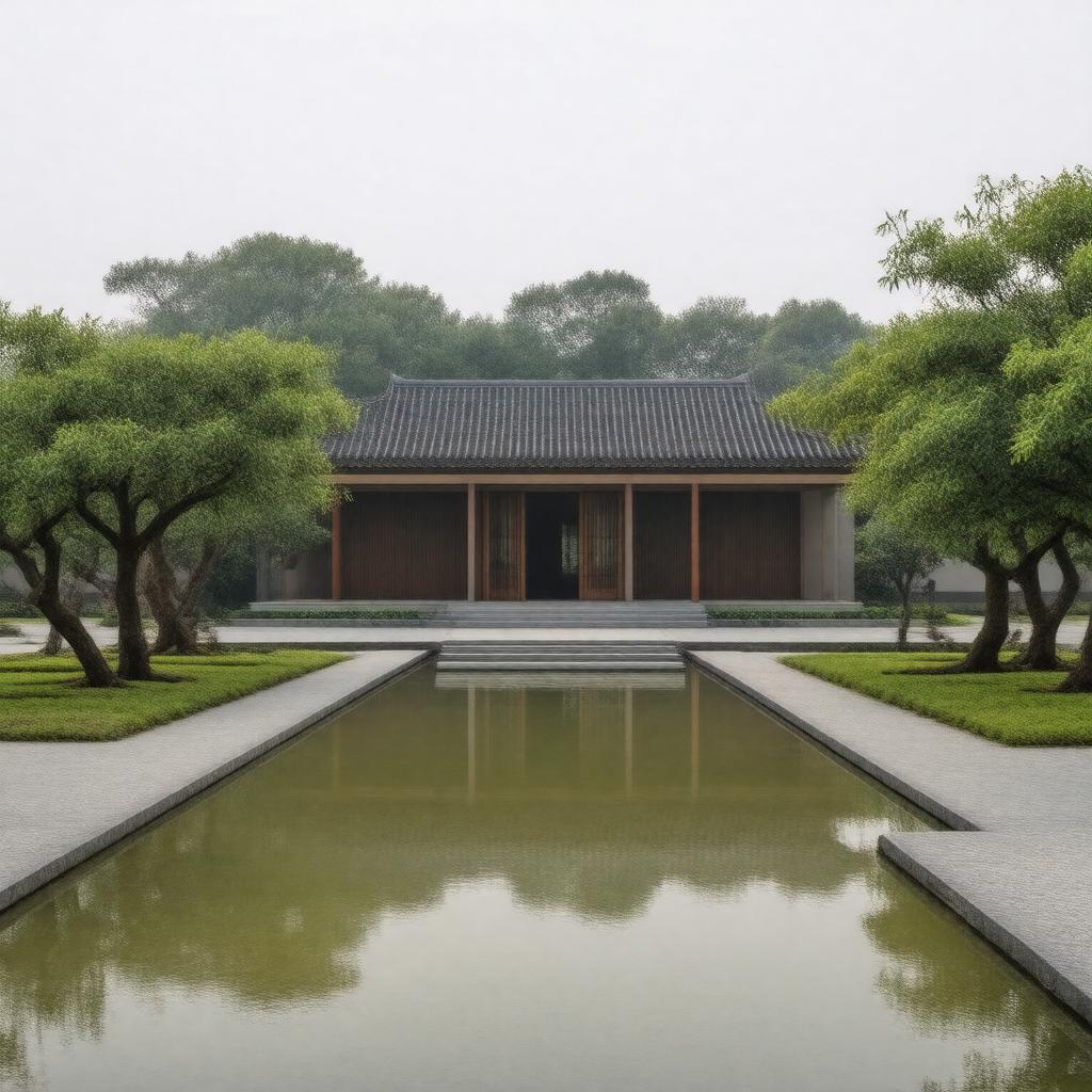 AI-created image of Suzhou Museum