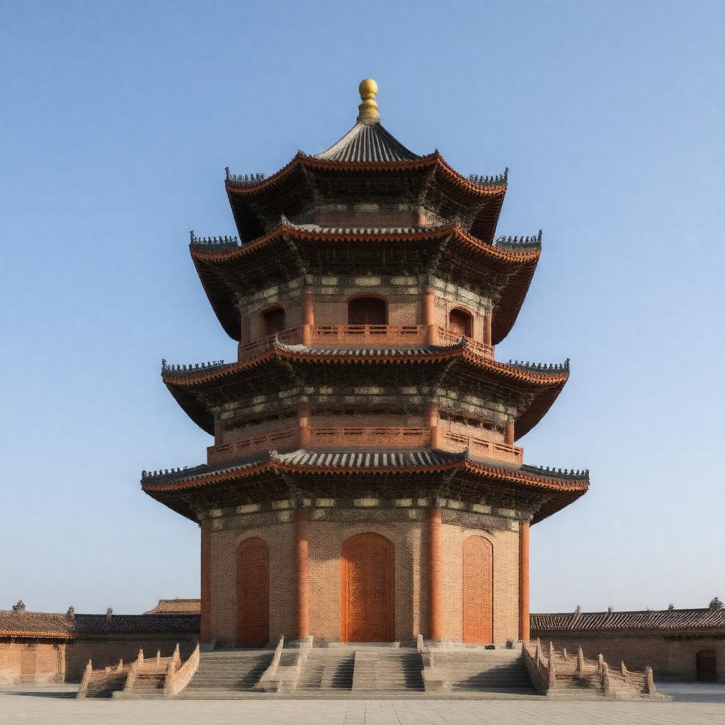 AI-created image of Suzhou North Temple Pagoda