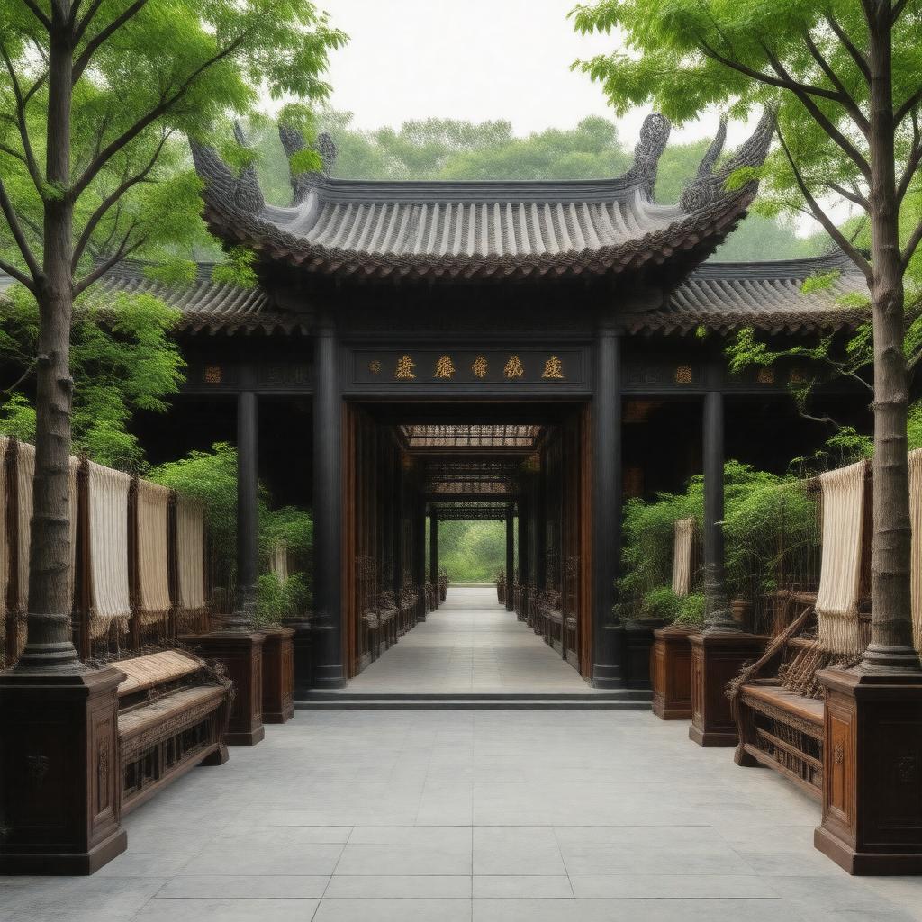 Click to view larger image AI-created image of Suzhou Silk Museum