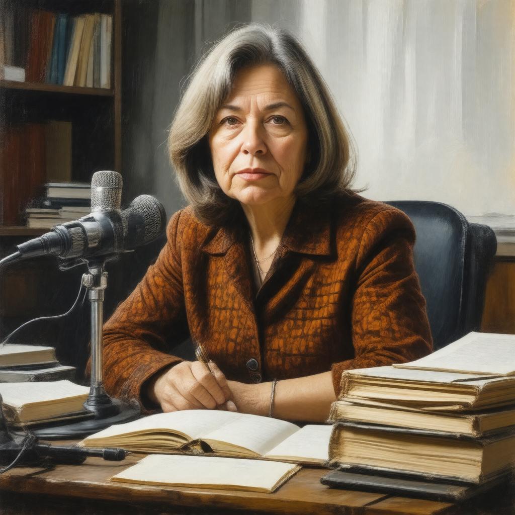 AI-created image of Svetlana Alexievich