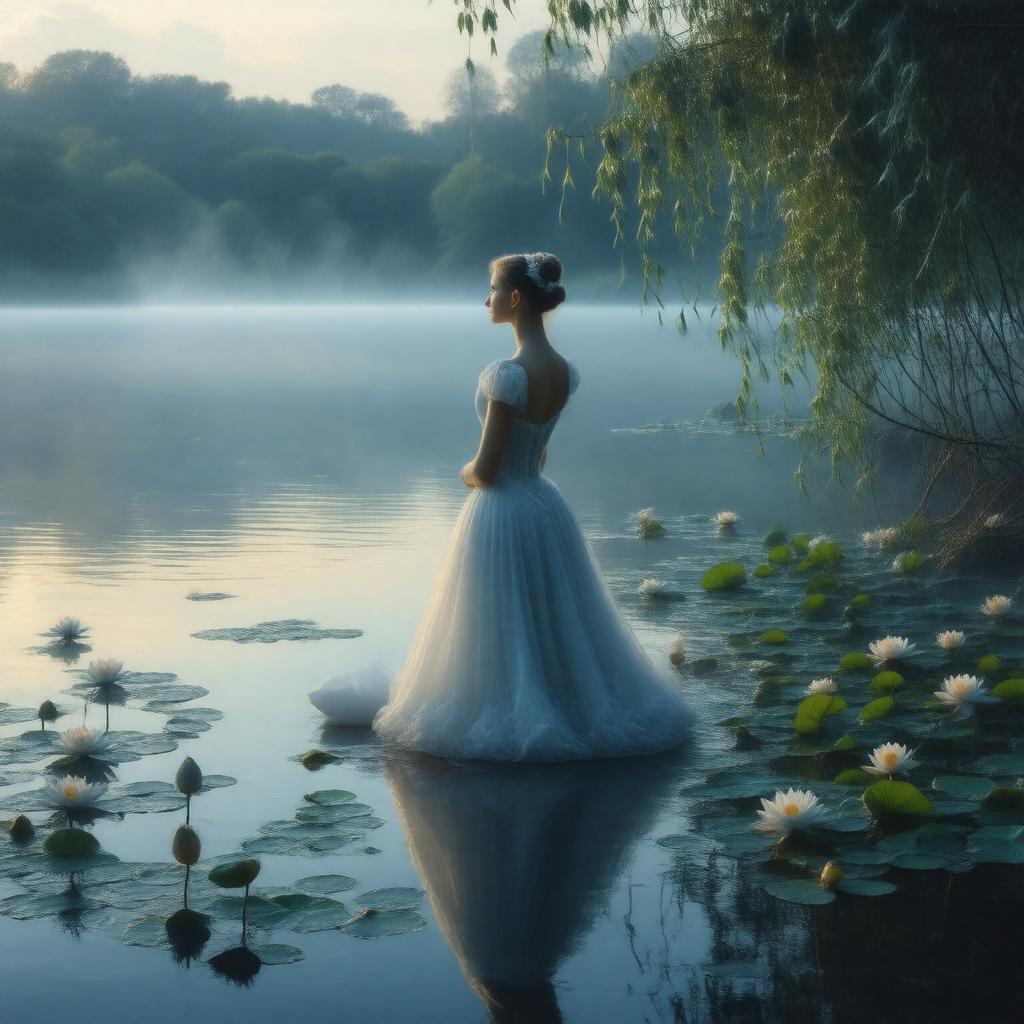 AI-created image of Swan Lake