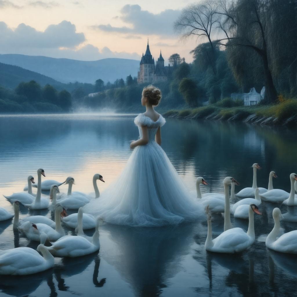 AI-created image of Swan Lake (ballet)