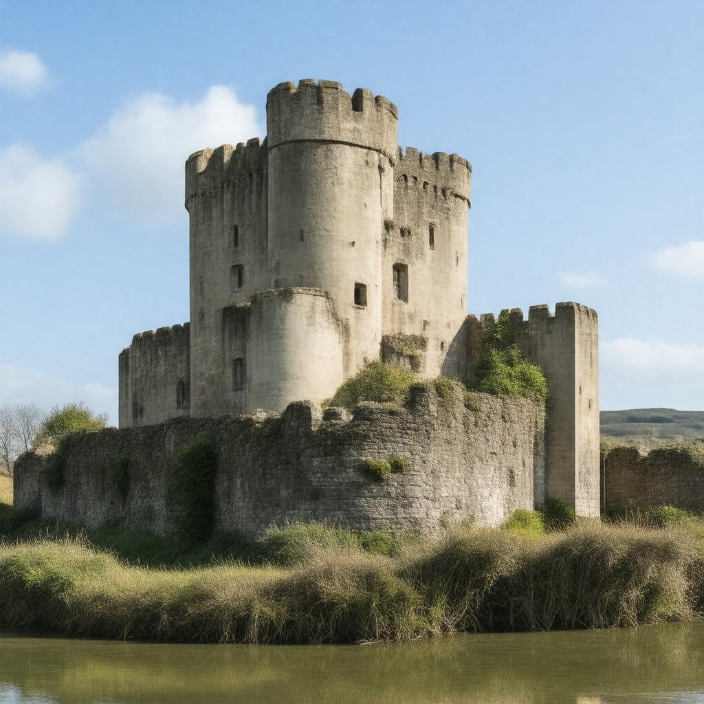 AI-created image of Swansea Castle