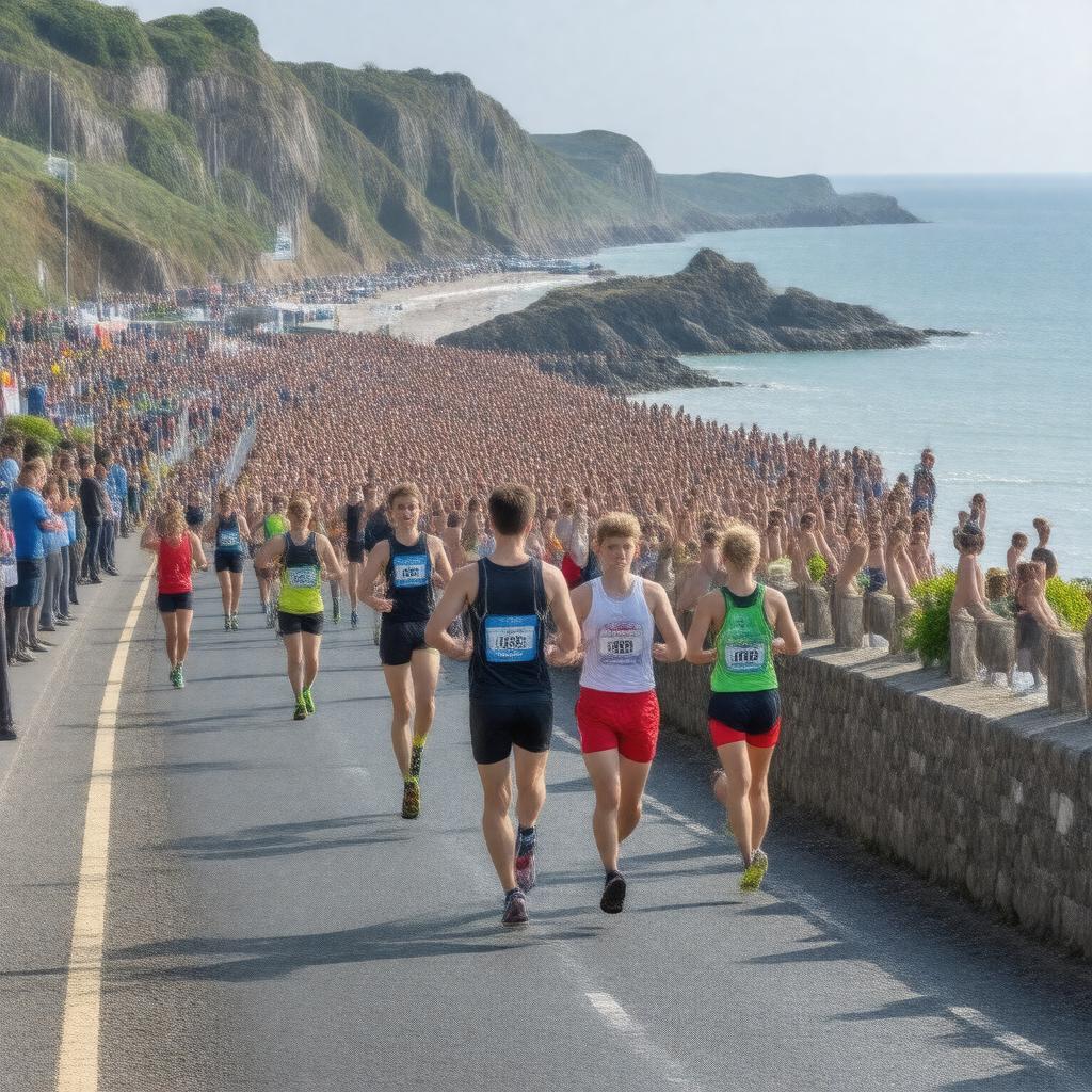 AI-created image of Swansea Half Marathon