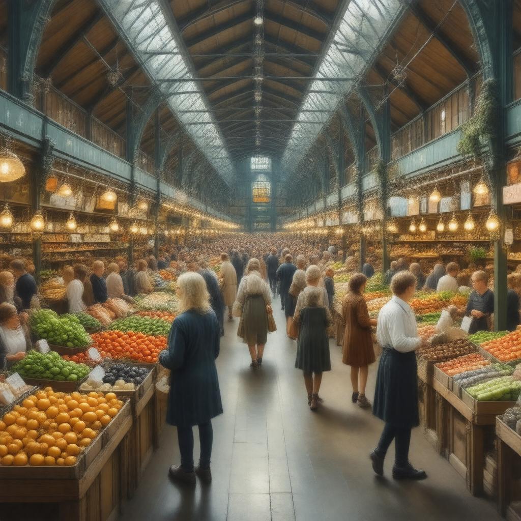 AI-created image of Swansea Market