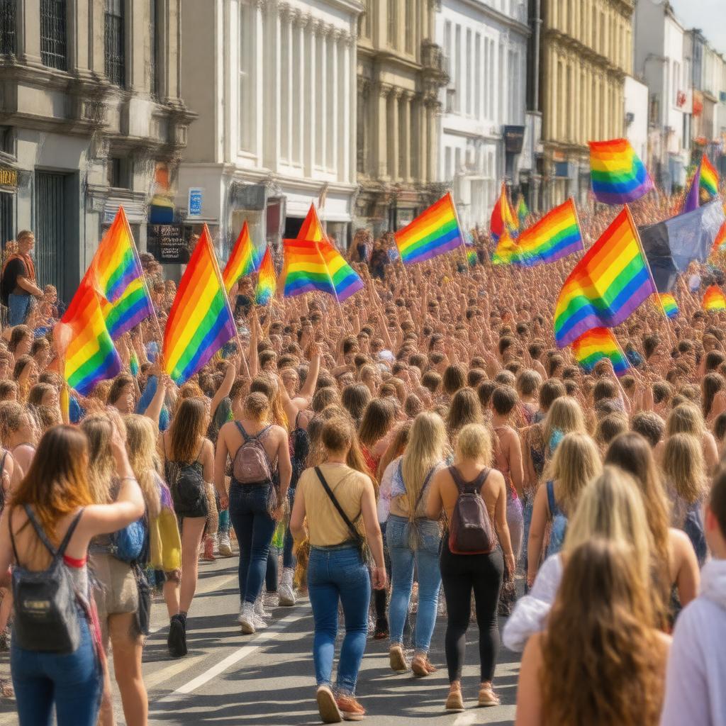 AI-created image of Swansea Pride